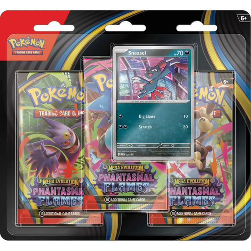 Pokémon TCG: Mega Evolution Phantasmal Flames - 3 Pack-Sneasel-PREORDER