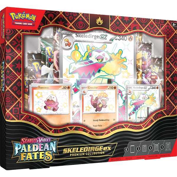 Pokémon TCG: Scarlet & Violet 4.5 Paldean Fates Premium Collection - Meowscarada/Quaquaval/Skeledirge