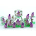 Purple Hatchling Dragon | Resin Inclusion Dice | 7 Piece Set