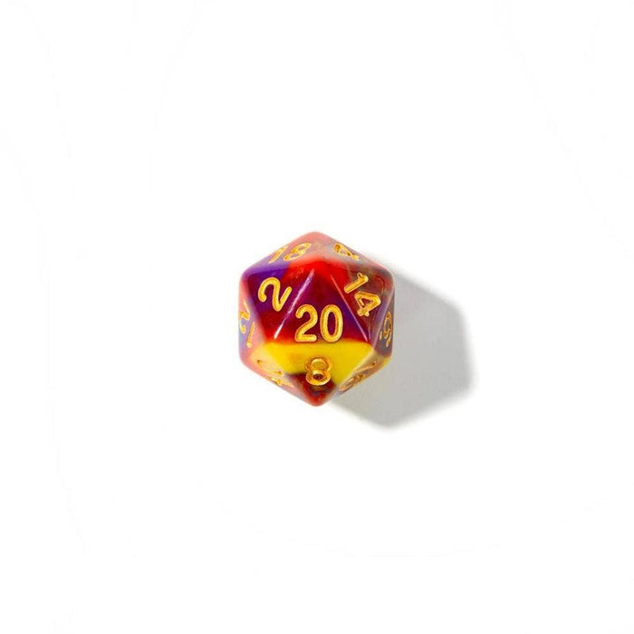 Rainbow Vortex | Acrylic Dice | 7-Polyhedral Set