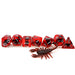 Red Scorpions | Resin Inclusion Dice | 7 Piece Set