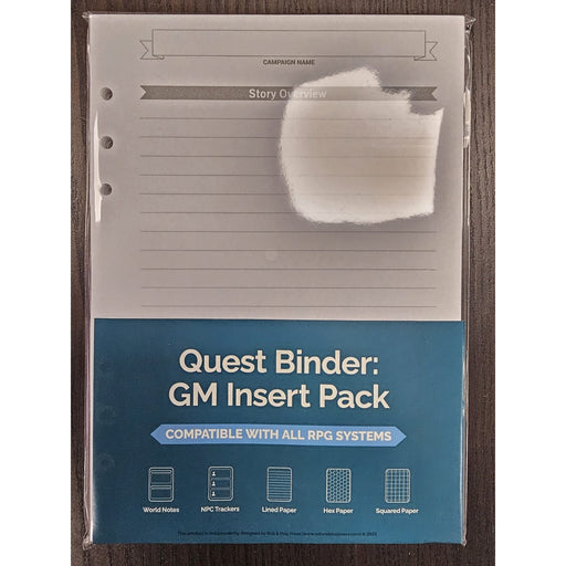Roll & Play : Quest Binder Game Masters Insert Pack