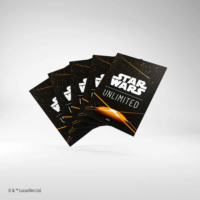 Star Wars Unlimited : Jump to Lightspeed Art Sleeves - Card Back Orange PREORDER