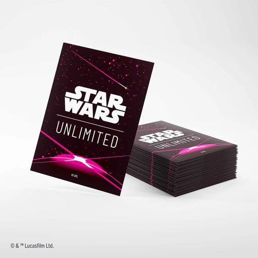 Star Wars Unlimited : Jump to Lightspeed Art Sleeves - Card Back Magenta PREORDER