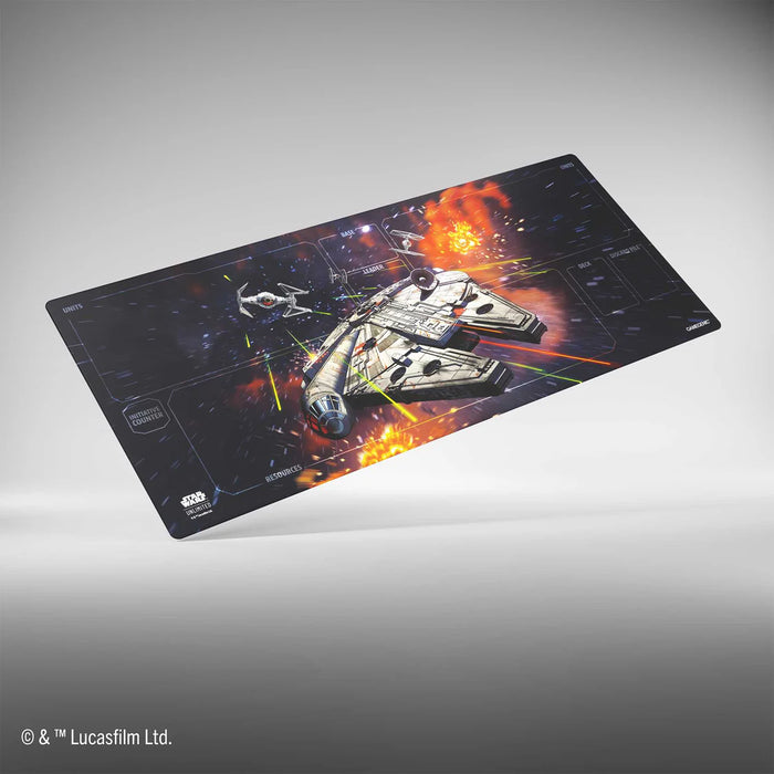 Star Wars Unlimited : Jump to Lightspeed Xtra-Wide Game Mat - Millennium Falcon PREORDER