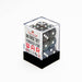 Transparent D6 Dice | Black | Round Edge | RPG | 12 Pack