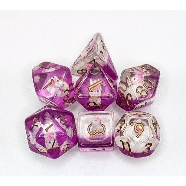 Unicorn Dice Tin: 1 Set