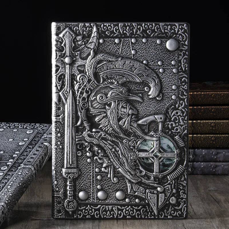 Valorcrest Ledger D&D Player Journal | Silver Embossed Hardback