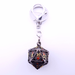 Vaultstone | D20 Keyring w/Mini Dice | Black/Orange Eye