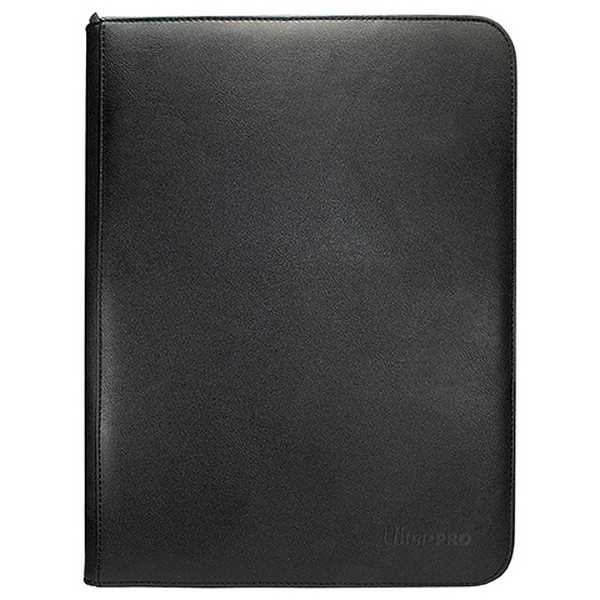 Vivid 9 Pocket Zippered Pro-Binder - Black