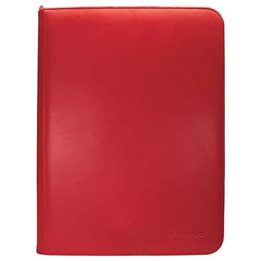 Vivid 9 Pocket Zippered Pro-Binder - Red