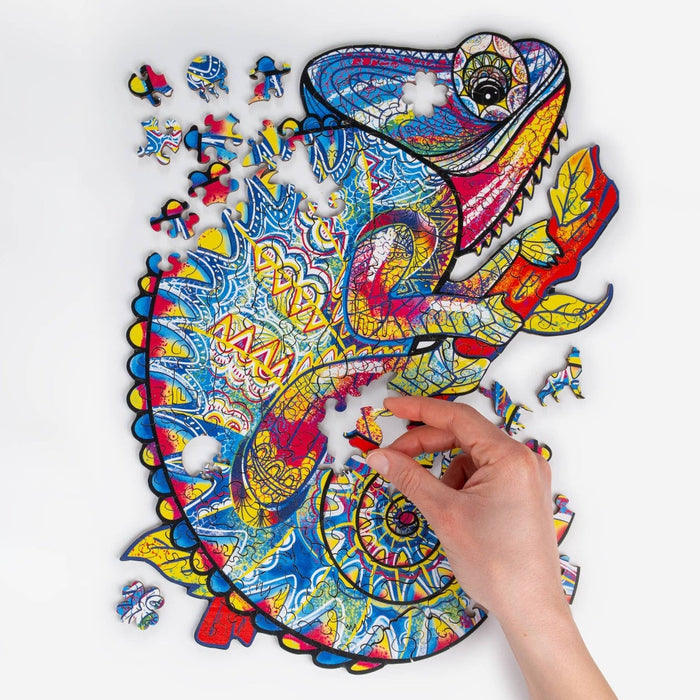 Wooden Chameleon Puzzle