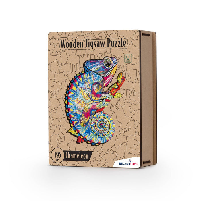 Wooden Chameleon Puzzle