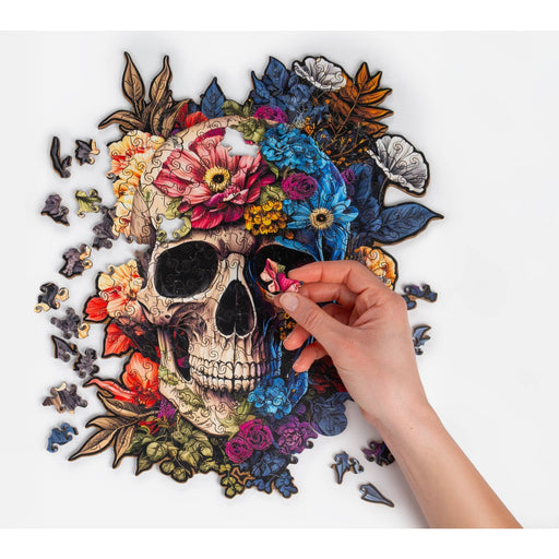 Wooden Skull Puzzle