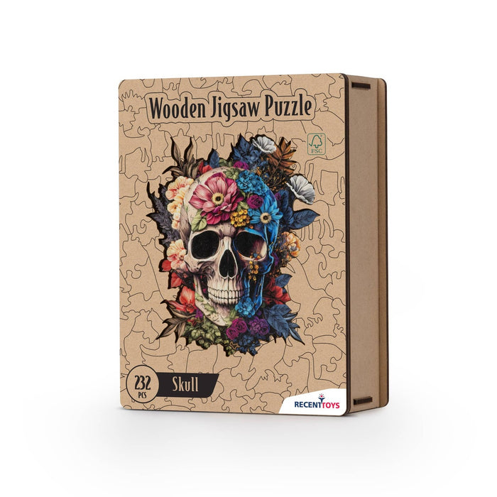 Wooden Skull Puzzle
