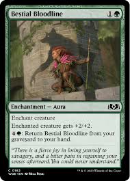 Beastial Bloodloine- Mtg card