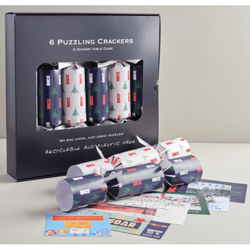 6 Christmas Crackers - Escape Room Crackers, Puzzle Game