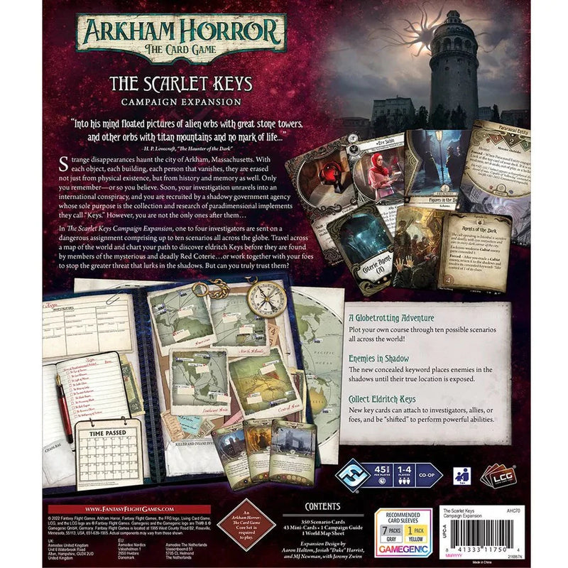 Arkham Horror : The Card Game - The Scarlet Keys Campaign Expansion