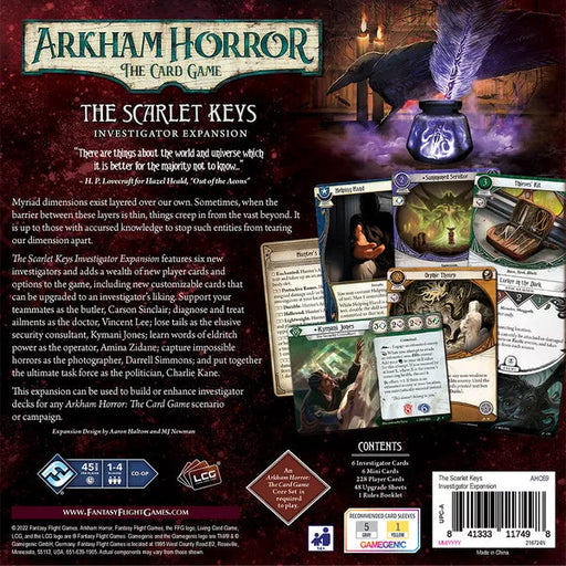 Arkham Horror : The Card Game - The Scarlet Keys Investigator Expansion