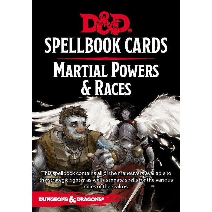 D&D : Spell Book Cards Martial Powers & Races