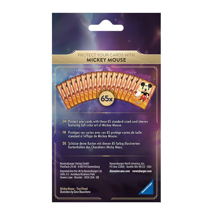 Disney Lorcana : The First Chapter - Mickey Mouse Card Sleeves