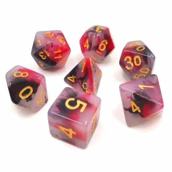 DnDice : Acrylic Alchemy Dice Sets Assorted Colours