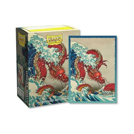 Dragon Shield Standard Sized Brushed Art Sleeves- The Great Wave 100