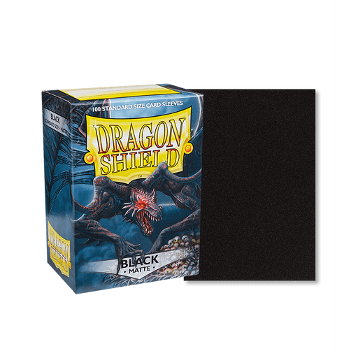 Dragon Shield - Matte Standard Sleeves -Black 100ct