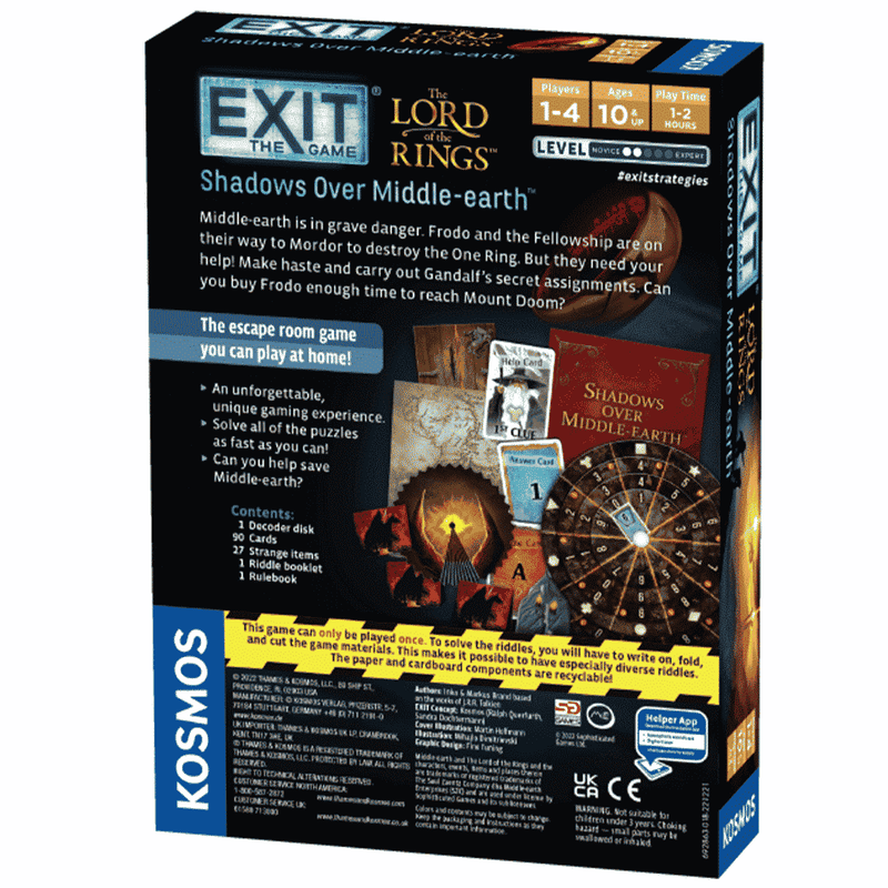 EXIT : The Lord of the Rings - Shadows over Middle-Earth