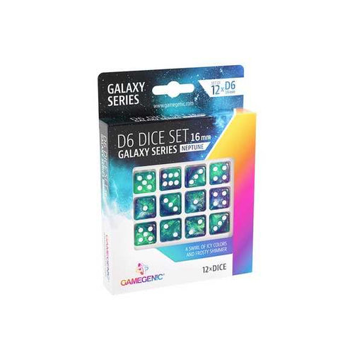 Gamegenic Galaxy series - Neptune - D6 Dice Set 16mm 12 Pcs