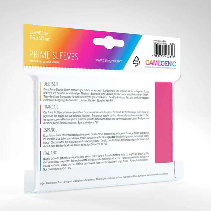 Gamegenic Prime Sleeves - Pink
