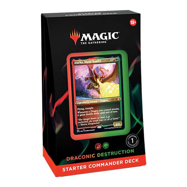 Magic The Gathering : Evergreen Starter Commander Deck - Draconic Destruction