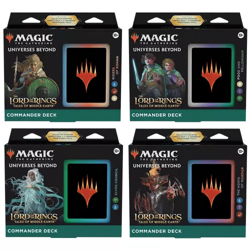 Magic The Gathering : The Lord of the Rings : Tales of Middle Earth Set of 4 Commander Decks