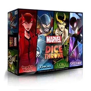 Marvel Dice Throne : Scarlet Witch, Thor, Loki, Spiderman