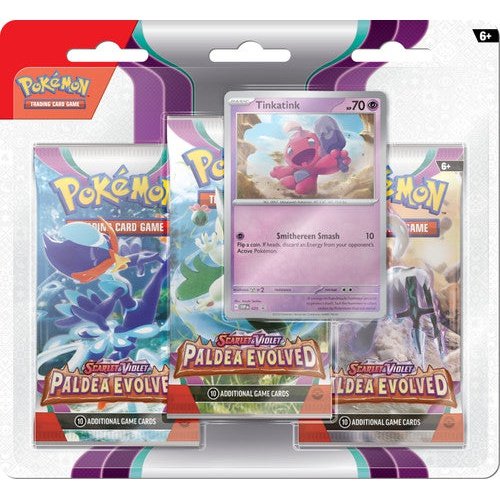 Pokemon TCG : Paldea Evolved 3-Pack Booster - Tinkatink