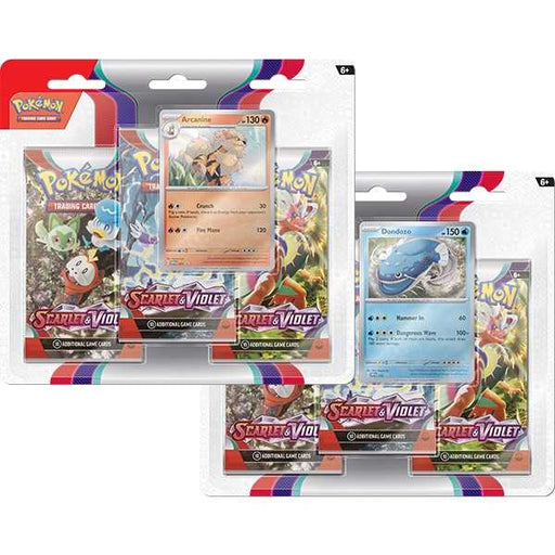 Pokemon TCG : Scarlet & Violet 3-Pack Booster Display