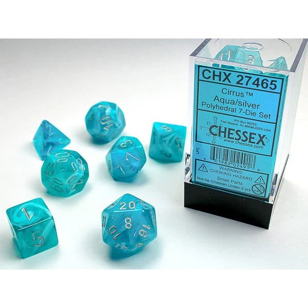 Poly 7 Set: Cirrus Aqua/Silver