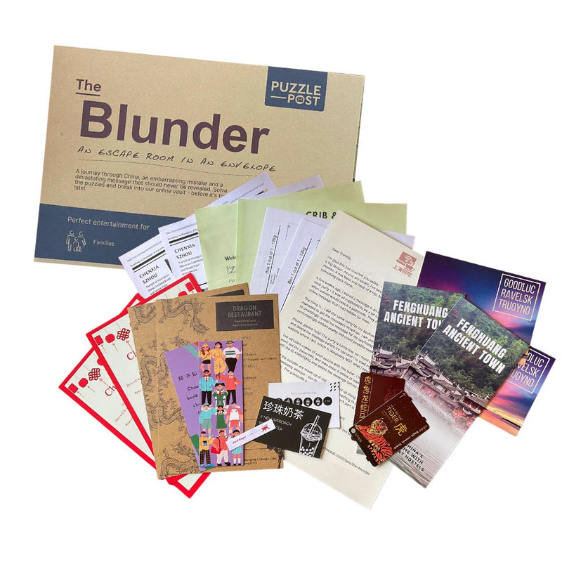 Puzzle Post : The Blunder An escape room in an envelope