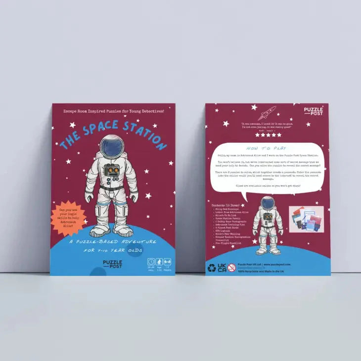 Puzzle Post Children’s Escape Room Game - The Space Station Age 7-10