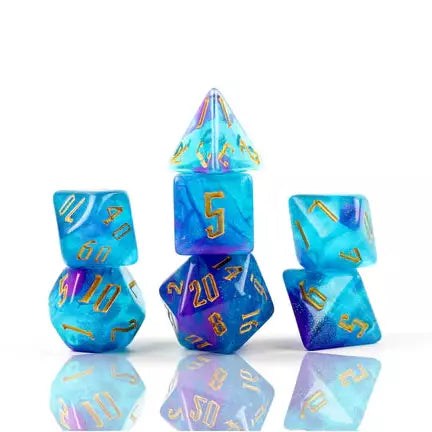 Sirius Dice Set : Cerulean Nebula