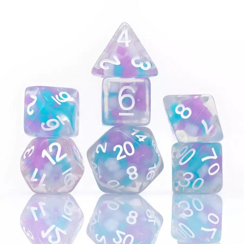Sirius Dice Set : Cotton Candy Glowworm