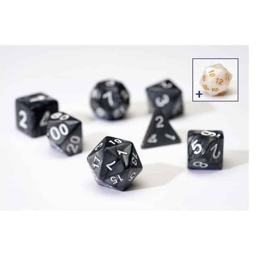 Sirius Dice Set : Pearl Charcoal Grey