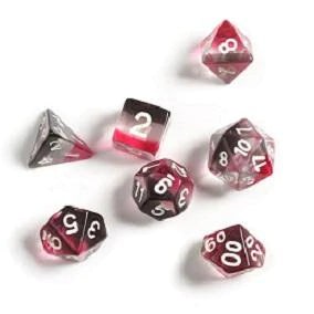 Sirius Dice Set : Pink, Clear, Black