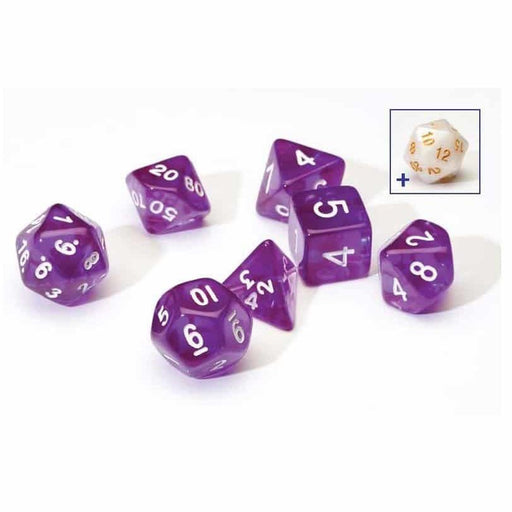 Sirius Dice Set : Purple Translucent