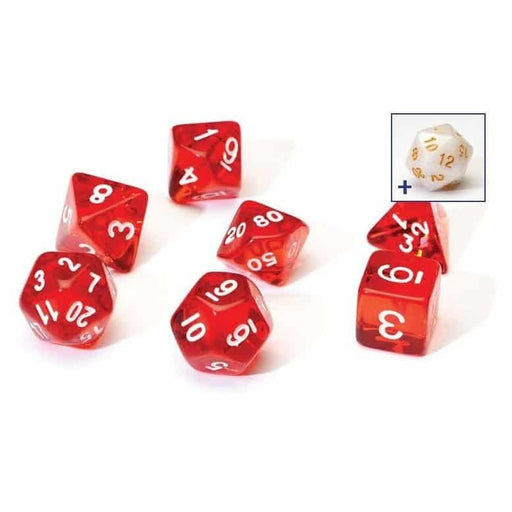 Sirius Dice Set : Red Translucent