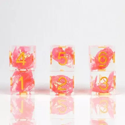 Sirius Dice Set : Sharp Flamingo 6 x d6