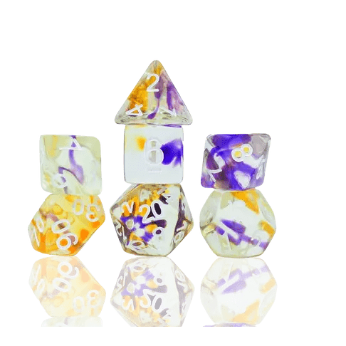 Sirius Dice Set : Violet Swirl