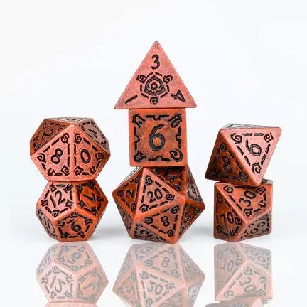 Sirius Illusory Metal Dice Set : Copper