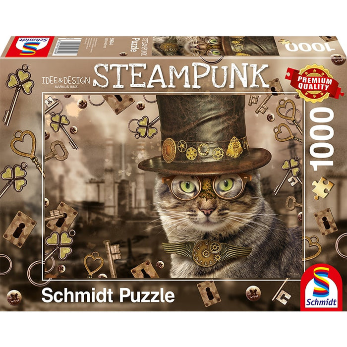 Steampunk Cat, 1000pcs Puzzle