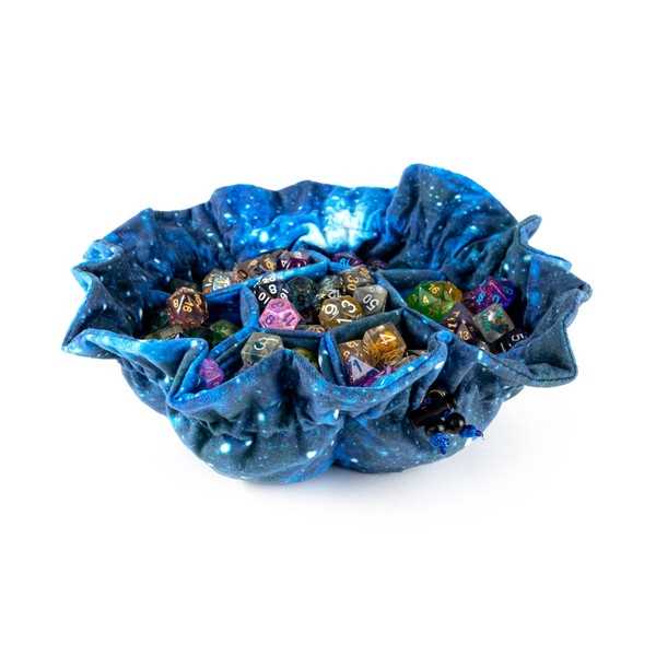 Velvet Compartment Dice Bag : Galaxy